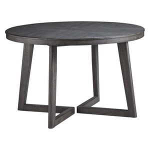 Besteneer Round Dining Room Table Dark Gray - Signature Design by Ashley