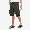 X RAY Men's Belted 12.5" Inseam Knee Length Cargo Shorts (plus size shorts in available) - 3 of 4