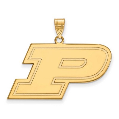 Black Bow Jewelry 14k Yellow Gold Purdue Boilermakers NCAA Large Pendant