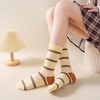 Anna-Kaci 3 Pairs Women's Mid-Calf Striped Casual Cotton Socks - 2 of 4