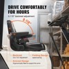 VEVOR Universal Forklift Seat, Fold Down Tractor Seat with Adjustable Angle Back, Micro Switch, Seatbelt and Armrests, Black - 4 of 4