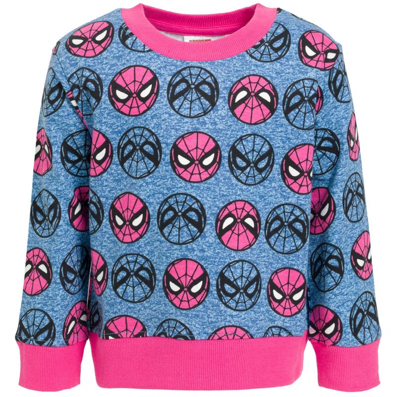 Marvel Comics Spider-Man Girls Sweatshirt Toddler to Big Kid, 3 of 8