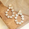 SOHI Women's Gold Crystal Drop Earrings - 2 of 3