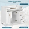36" Bathroom Vanity with Sink, White Vanity Cabinet with Flip-Out Drawer, 3 Drawers, 2 Soft-Close Doors - 2 of 4