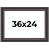 PosterPalooza | 3.5" Wide Ornate Black Picture Frame - UV Acrylic, Backing Board, Hanging Hardware Included - 2 of 4