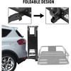 60"x20"x5" Folding Hitch Mounted Cargo Carrier Luggage Basket Fit 2" Receiver - 3 of 4