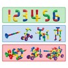 PICASSO-TILES Pipe Tube for Kids, 136PCS Wheel Construction STEM Building Blocks Educational Toy - 4 of 4