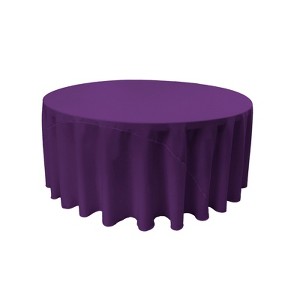Slickblue Polyester Poplin Round Tablecloth 41 Different Colors 7 Sizes - 1 of 1