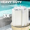 XtremepowerUS Maximum Clean In-Ground Swimming Pool 62 sq. ft. DE Filter, Beige - 4 of 4