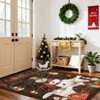 COZONY Christmas Snowman Area Rug, Washable Non-Slip Low Pile Throw Carpet, Soft Holiday Floor Mat for Living Room, Bedroom, Christmas Decorations - 3 of 4