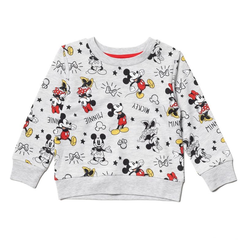 Disney Frozen Minnie Mouse Princess Moana Nightmare Before Christmas Toy Story Lion King Lilo & Stitch Girls Pullover Sweatshirt Little Kid to Big, 1 of 6