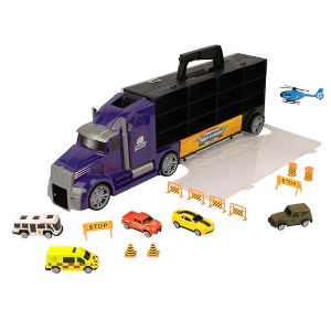 Mighty Motors: Heavy Hauler Carry Case - Blue - 23.5" Ages 3+ - 1 of 4