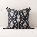 Palm Frond Printed Quilt Sham Black/Off-White - Opalhouse™ designed with Jungalow™