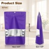 Unique Bargains Matte Metallic Aluminum Foil Zip Closure Food Storage Containers 60 Pcs - 2 of 4