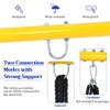 Extra Large Heavy Duty A-Frame Steel Swing Stand Set 40” Nest Tree Swing Yellow - 3 of 4