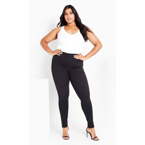 CITY CHIC | Women's Plus Size Norah Faux Leather Pant - black - 20W
