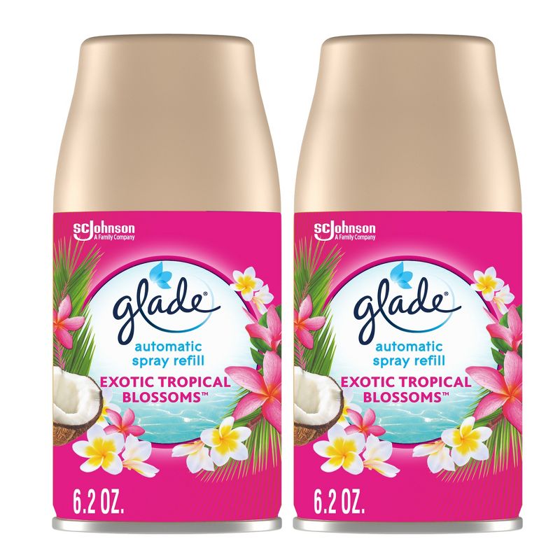 Glade Automatic Spray Air Freshener - Exotic Tropical Blossoms - 12.4oz/2pk, 1 of 20