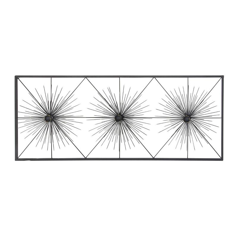 Metal Starburst Sea Urchin Wall Decor with Black Frame - Olivia & May, 3 of 18