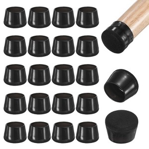 Unique Bargains Silicone Cups Round Felt Furniture Pads for Hardwood Floors 24 Pcs - 1 of 4