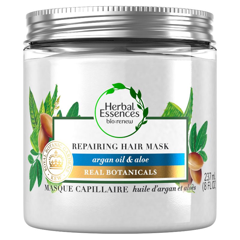 Herbal Essences bio:renew Sulfate Free Repairing Hair Mask with Argan Oil &#38; Aloe - 8 fl oz, 3 of 13