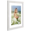 Americanflat 12x15 Picture Frame - Use as 9x12 Frame with Mat or Display 12x15 Photo Without Mat - Hudson Collection - White - 4 of 4