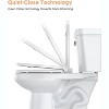 Round Toilet Seat With Toddler Seat, Quick-Release Structure Toilet Seat, Quick-Attach Hardware & Full Flat With Grip-Tight Bumpers - 4 of 4