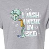 Women's - SpongeBob SquarePants - Squidward Bed Cropped Graphic T-Shirt - 2 of 4