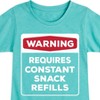 Girls' - Instant Message - Warning Fitted Short Sleeve Graphic T-Shirt - 2 of 4