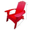 Vynxaria Gray Wood Adirondack Chair with Umbrella Hole - Perfect for Indoor & Outdoor Relaxation - 3 of 4