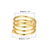 Unique Bargains Dining Table Decorations Wedding Alloy Decorative Wear Resistance Napkin Rings 6 Pcs - 2 of 4