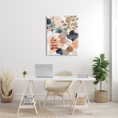 Abstract Botanical Collage Canvas Wall Art, 31 x 42