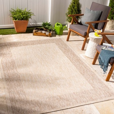 Hauteloom Kiah Beige Indoor & Outdoor Rug