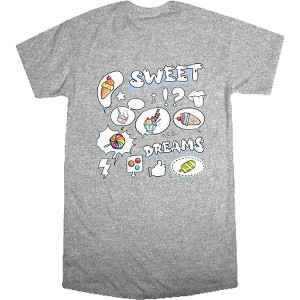 Sweet Dreams Stickers Sweet Foods Women's Crew Neck Short Sleeve Night Shirt - 1 of 2