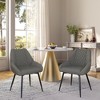 Clihome Fabric Soft Dining Chairs (Set of 2) - 3 of 4