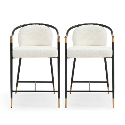 GDFStudio Chaparral Contemporary Upholstered Iron 26 inch Counter Stool (Set of 2)