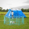 LAOTIES 24" Metal Dog Playpen,8 Panel Foldable Pet Exercise Fence with Door,Heavy Duty Indoor Play Yard for Dogs And Small Animals - 3 of 4