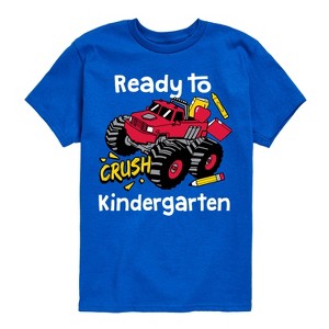Boys' - Instant Message - Monster Truck Ready To Crush Kindergarten Short Sleeve Graphic T-Shirt - 1 of 4