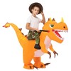 Garvee Inflatable Costume- Inflatable Dinosaur Costume, Halloween Costumes, Funny Blow up Costumes,Onesize - 2 of 4