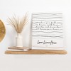 Pavilion Gift Company - Love Lives Here - 12" x 15" Embroidered Plaque - Wall Sign Panels - 2 of 4