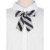Elerevyo Women's Stylish Adjustable Elastic Band Pre-tied Stripes Bow Ties - 4 of 4