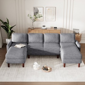VYNXARIA U-shaped Sponge-filled Cushion Combination Sofa, Suitable for Living Rooms, Studies,and Spacious Spaces - 1 of 4