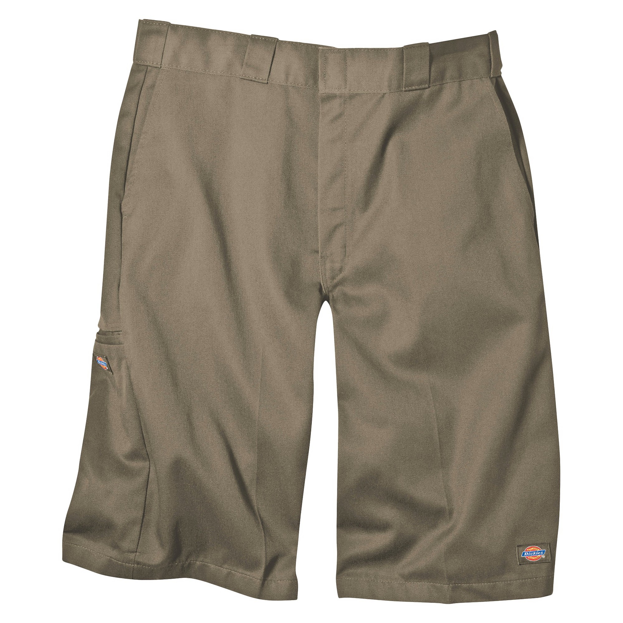'Dickies Men's Big & Tall Loose Fit Twill 13'' Multi-Pocket Work Shorts- Dark Brown 44, Size: 30, Green'