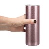 Elanze Designs 20 oz Glitter Stainless Steel Insulated Travel Tumbler With Sliding Lid For Iced or Hot Beverage, Bubblegum Pink - 4 of 4