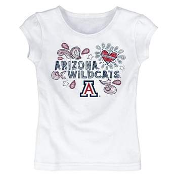 NCAA Arizona Wildcats Toddler Girls' White T-Shirt