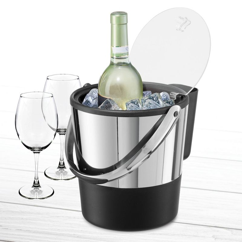 Oggi Stainless Steel Double Wall Ice Bucket and Scoop - 3.8 Liter, 4 of 5