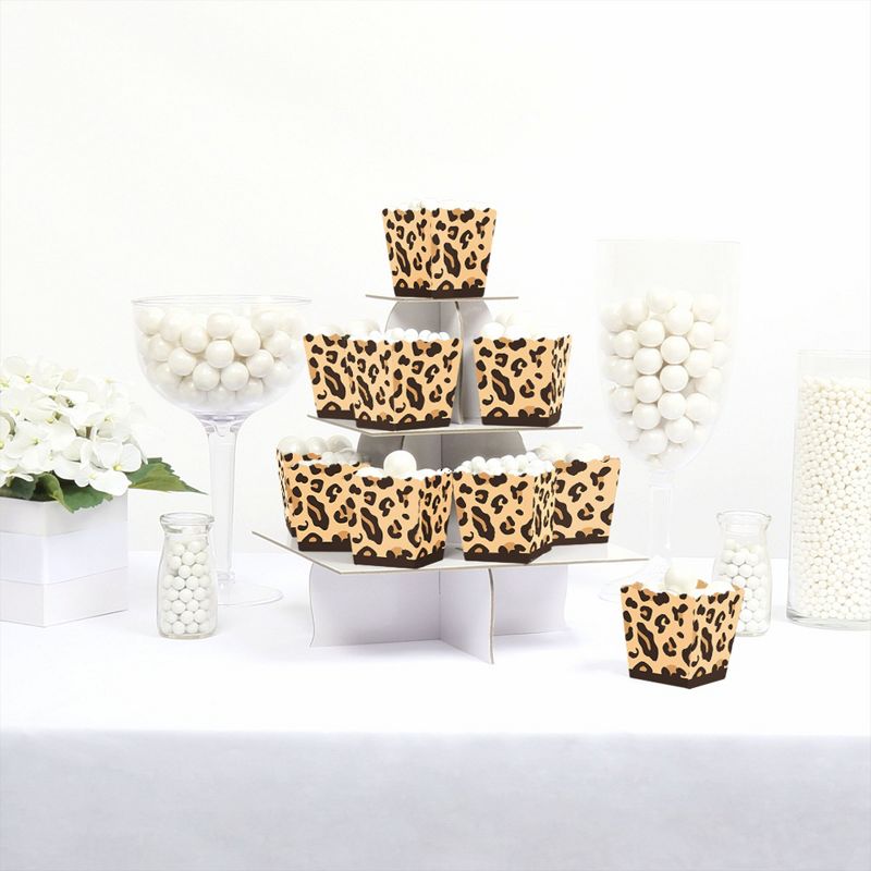 Big Dot of Happiness Leopard Print - Party Mini Favor Boxes - Cheetah Party Treat Candy Boxes - Set of 12, 2 of 6