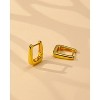 Molenia 18K Gold Hoop Earrings for Women Trendy, 925 Sterling Silver  Square Hoop Huggie Chunky Minimalist Jewelry - 3 of 4