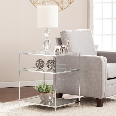 Knox Glam Mirrored Side Table - Thumbnail 4