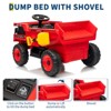 12V Ride-On Dump Truck w/Remote - Auto-Lift Bed, Shovel, LED Lights, Music (Ages 3-8, 66lbs) - 3 of 4