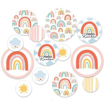 Big Dot Of Happiness Rainbow Unicorn - Magical Unicorn Baby Shower Or  Birthday Party Giant Circle Confetti - Party Décor - Large Confetti 27  Count : Target